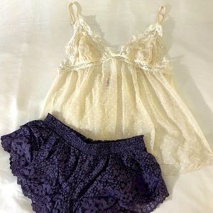 Victoria secret lace sleep set/ sleepwear